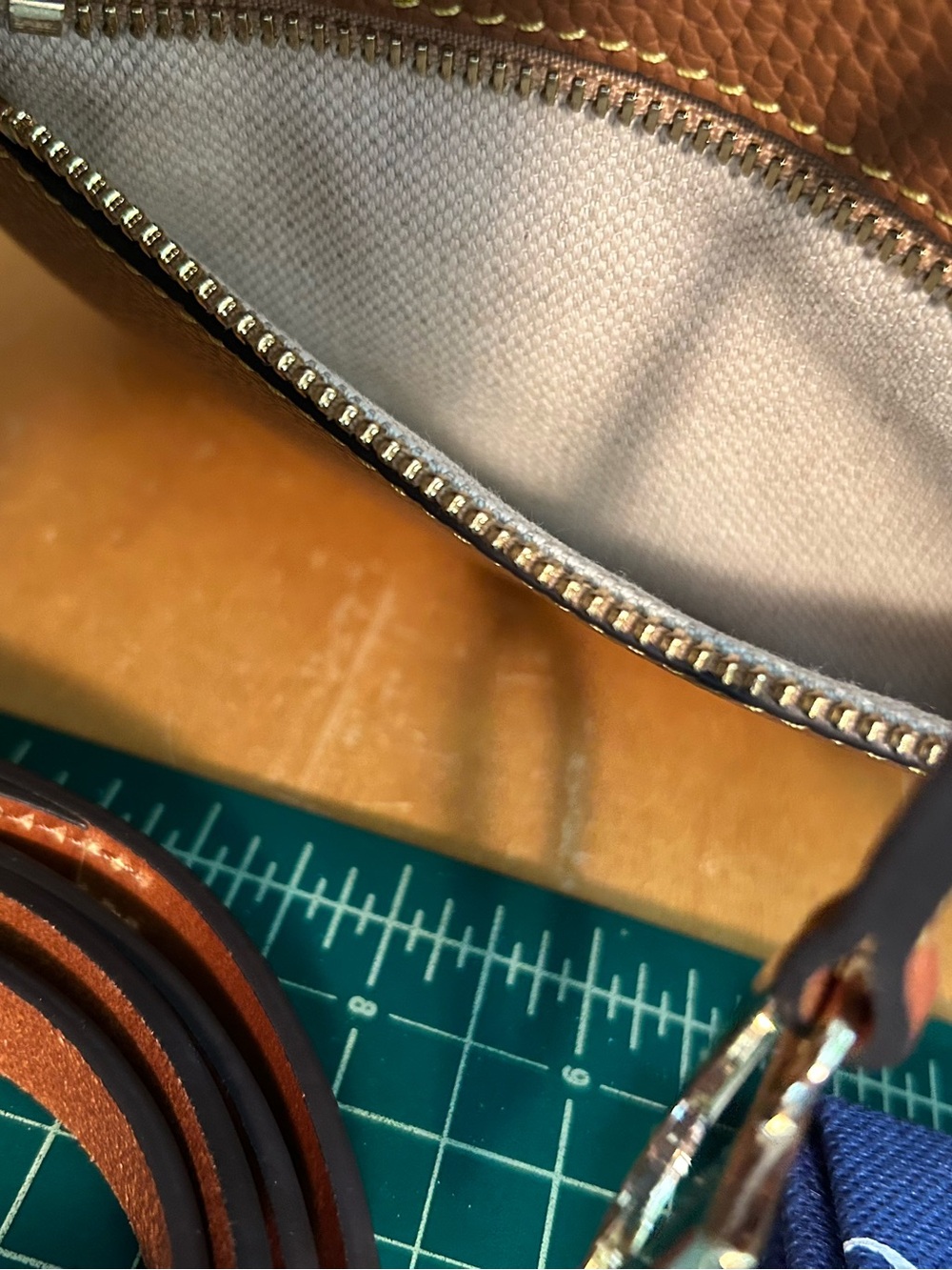 Dooney & Bourke Domed Satchel in Pebbled Leather - Picture 9 of 14